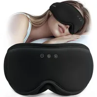 MUSICOZY Schlafmaske mit kopfhörer | 100% Schatten 3D Schlafkopfhörer schlafmaske Bluetooth Weich Augenmaske aus Bio-Bambus-Baumwolle für Reisen,erholsamen| Bluetooth 5.4 Schlaf Kopfhörer
