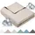 Blumtal Kühldecke 150x200 cm - Bambus Sommerdecke für Sofa & Bett, atmungsaktiv & kühlend – Taupw, ideal als Reisedecke- Taupe - Taupe