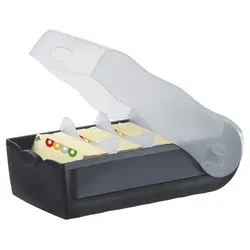 HAN Karteibox CROCO, Kunststoff, Polypropylen (PP), Schwarz, Durchscheinend, 97