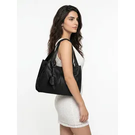 Cluty Shopper Leder Black