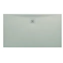 LAUFEN Pro Duschwanne H2109530770001 Marbond Ablauf lange Seite hellgrau