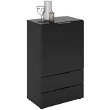 FMD Kommode Dark 49,7 x 81,3 x 31,7 cm Schwarz