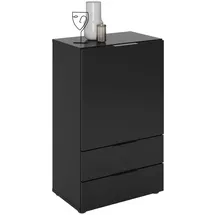 FMD Kommode Dark 49,7 x 81,3 x 31,7 cm Schwarz