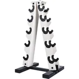 MENCIRO A-Rahmen Hantelständer Nur Ständer, 5-Tier Stahl Gewicht Kurzhantel Rack für Hanteln, Gewicht Halter Rack für Home Gym