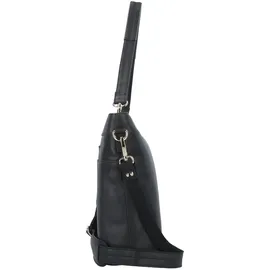 Plevier Structure Millau Schultertasche Leder Schwarz