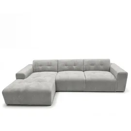 ax living Eckcouch Polyester 3-Sitzer Grau