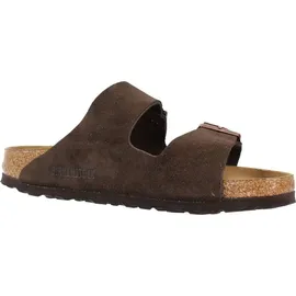 Birkenstock Arizona Mocca Weichbettung Veloursleder Schmal Unisex - Braun 40