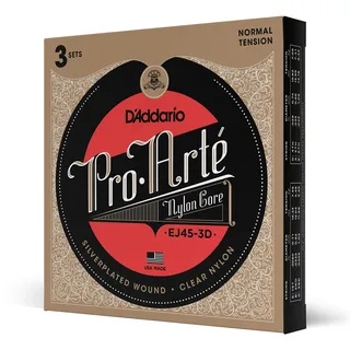 D'Addario EJ45-3D Saiten für Konzertgitarre 3er Set