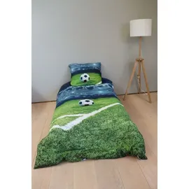 BrandMac Kinderbettwäsche Fußball Mehrfarbig 135 x 200 cm