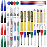12 Stück 12 Stück Tieflochmarker, Schnell trocknende wasserdichte bunte Bohrloch
