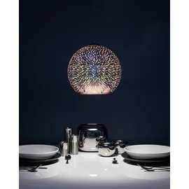 Beliani Hängeleuchte Glas Kupfer