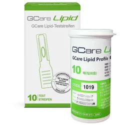 Gcare LIPID Gesamtcholesterin Teststeifen 10 Stück 10 St