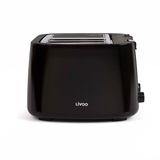 LIVOO DOD167N Toaster mit 4 Schlitzen, Polypropylen (PP), Schwarz