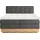 Home Affaire Boxspringbett »Naome« Boxspringbett, Inklusive Topper grau