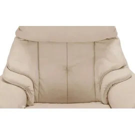 HIMOLLA Relaxsessel 4217 Leder 96 x 107 x 91 cm Beige mit Kopfteil