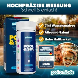 Poolomio 7in1 Teststreifen 150 Stück