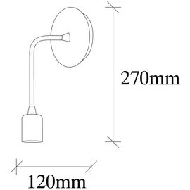 Opviq Wandleuchte (Y3159) Metall