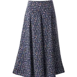 Maxirock INSPIRATIONEN, Damen, Gr. 24, blau (marine, bedruckt), 100% Polyester, geblümt, gemustert, mehrfarbig, bedruckt, lang, Röcke Maxirock