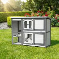 My Animal Kleintierstall MH-02 48 x 48 x 108 cm grau/weiß