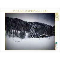 Calvendo Wintermärchen HEMMERSUPPENALM VIII (schwarz) Puzzle