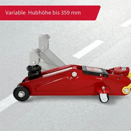 Unitec Rangierwagenheber Stahl 2 T rot