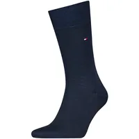 Socken TOMMY HILFIGER "TH MEN SOCK 1P PREMIUM WOOL", Herren, Gr. 47-8, blau (schwarz navy), Obermaterial: 70% Wolle, 19% Baumwolle, 9% sonstige Fasern, 2% Elasthan, Socken Socken