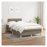 vidaXL Boxspringbett 140 x 200 cm Taupe