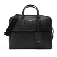 Boss Zair Aktentasche Leder 38 cm Laptopfach schwarz
