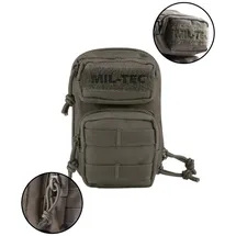 Mil-Tec Schlüsselanhänger Assault Pack inkl. Karabinerhaken • Mini Rucksack Keychain mit MOLLE-Schlaufe • Karabiner Schlüsselanhänger für Alltag & Outdoor • Schlüsseltasche in Oliv