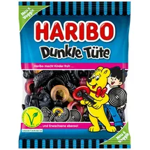fruchtsaft-fruchtgummi Haribo Dunkle Tüte veggie Mischung Lakritz Teilweise Fruchtgummi 175g