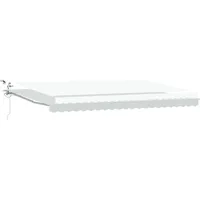 VidaXL Einziehbare Markise Weiß 500 × 350 cm