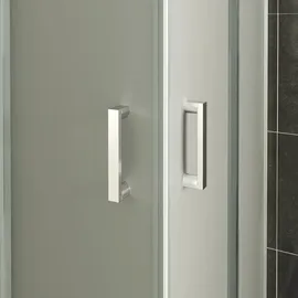 iflair Diana Eckdusche mit Schiebetür rechts 90 x 100 cm satiniert Sicherheitsglas DK77