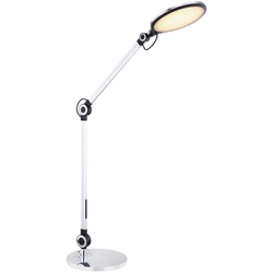 Urias Tischleuchte Metall Silberfarben, Led