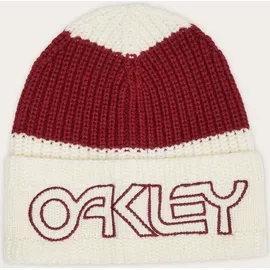 OAKLEY TNP Deep Cuff Mütze arctic white/iron red