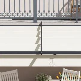 Outsunny Pergola 297 x 297 cm creme