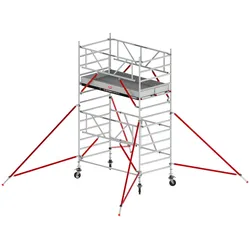 Altrex RS Tower 55-S mit Safe-Quick® 4,8m Arbeitshöhe Holz-Plattform 2,45m