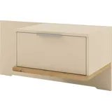 Musterring Nachtschrank MUSTERRING "Isabelle", beige (champagner, dekor), B:90cm H:43cm T:47cm, Holzwerkstoff, Schränke, Nachtschrank, verschiedene Farben, Unterboden in Eiche, Maße B50/90 x H43 x T47 cm
