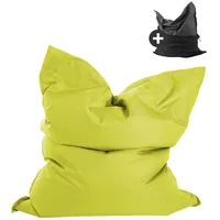 Mokebo Sitzsack Grün, 130x170x20 cm, Oeko-Tex®, Gartenmöbel, Gartenstühle, Outdoor-Sitzsäcke