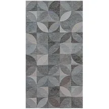 lola&moi Teppich, Rock Crystal Silber, 80x150cm