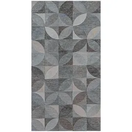 lola&moi Teppich, Rock Crystal Silber, 80x150cm