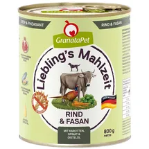 GranataPet Liebling's Mahlzeit Rind Fasan 4.80kg (6x 800g)