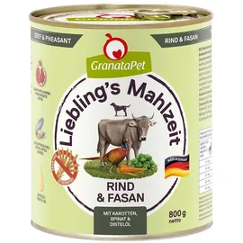 GranataPet Liebling's Mahlzeit Rind Fasan 4.80kg (6x 800g)