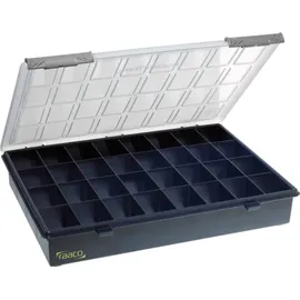 CIMCO Sortimentskasten Polypropylen 57x34,0x26,0 cm schwarz/transparent