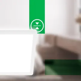 Briloner LED-Deckenleuchte Tava A, 29x29 cm, Kunststoff, weiß
