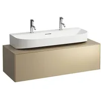 Laufen „SONAR“ Waschtischunterbau 1175mm für Aufsatz-Waschtisch H816347 × Gold
