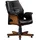 aea Chefsessel Holz/Kunstleder Schwarz