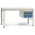 Manuflex Arbeitstisch Kunststoff, Stahl 1500 x 800 mm Lichtgrau