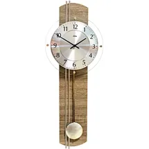 Selva SELVA Funk-Pendelwanduhr Trüffeleiche Garching - Silber