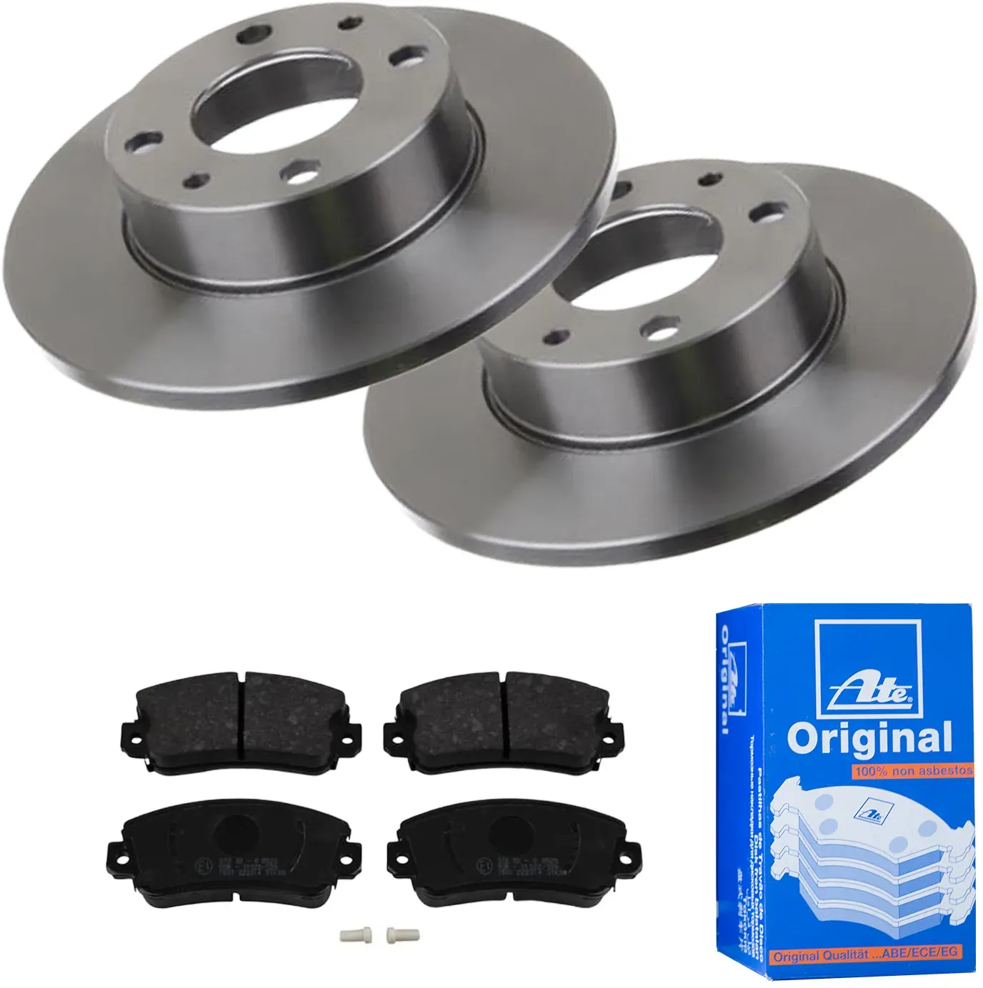 ATE Bremsensatz, Scheibenbremse 142022667 Vorderachse voll 227mm 10mm für Fiat SEAT
