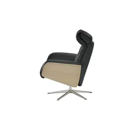 skagen studio Relaxsessel Lasse Leder 77 x 105 x 114 cm Schwarz